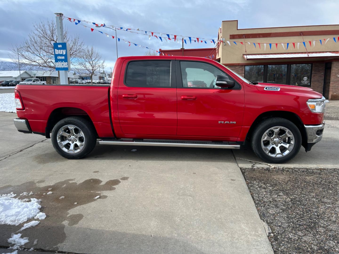 2021 RED Ram 1500 Big Horn (1C6SRFFT2MN) with an V8, 5.7L engine, Automatic transmission, located at 3030 CY Ave, Casper, WY, 82604, (307) 265-3830, 42.827816, -106.357483 - Discover the power and versatility of the 2021 Ram 1500 Big Horn, now available at our dealership. This exceptional pre-owned truck is equipped with a robust 5.7L V8 engine, delivering impressive performance and reliability for both work and play. With its 4WD capability, the Ram 1500 Big Horn is re - Photo#2